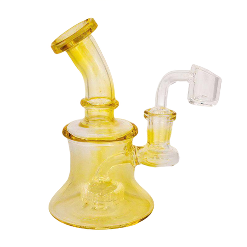 The Elvina - Gold Fumed Mini Bong Rig