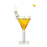 8 Inch Martini Glass Bong