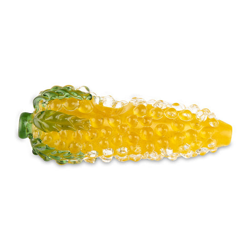 Custom Glass 5” Yellow/Green Corn On The Cob Hand Pipe