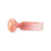 Custom Glass 5" Gold Fumed Pink and Orange Spoon Hand Pipe
