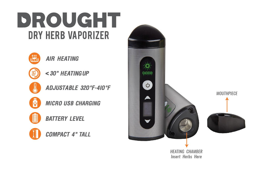Drought Dry Herb Vaporizer Kit - SILVER