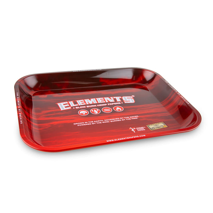 Elements Rolling Tray Red