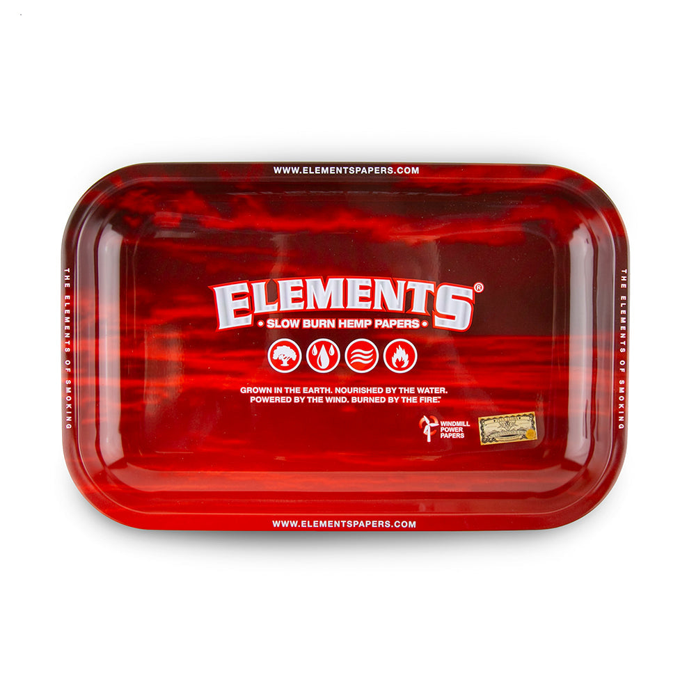 Elements Rolling Tray Red