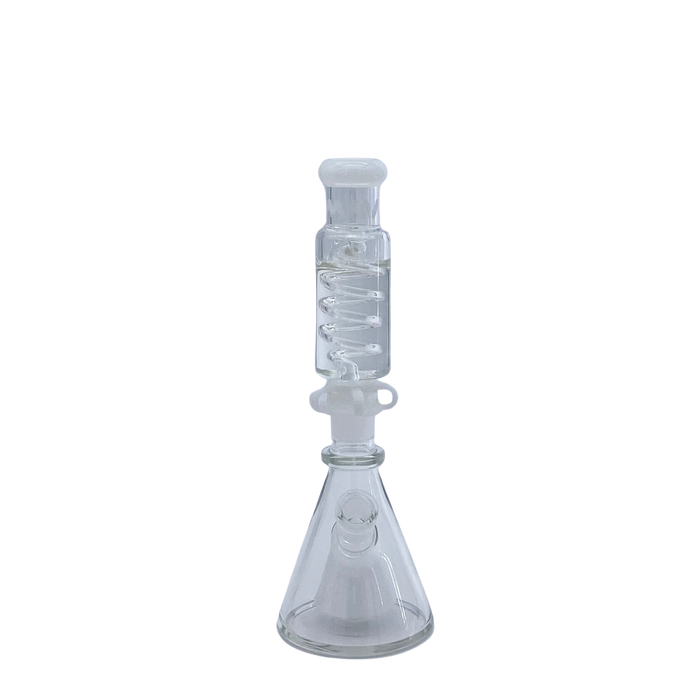 mini white Slitted Pyramid Beaker Freezable Coil System