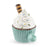 Ceramic Vanilla Cupcake with Frosting Pipe